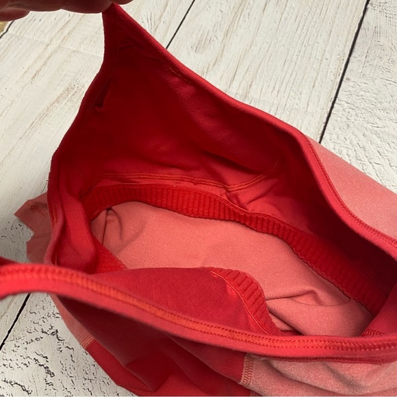 Nike racer back dri fit coral pink lined tank built in sports bra medium - Picture 4 of 10